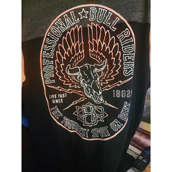Affliction Mens  PBR Professional Rider  T-Shirt Size M NWT Excellent CR6 New - Picture 1 of 5